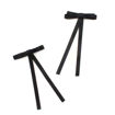 Picture of BOW CLIPS BLACK WITH TAILS 5.5CM 2 PACK